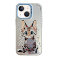 Animal Pattern Oil Painting Series PC + TPU Phone Case, For iPhone 13 mini