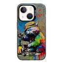 Animal Pattern Oil Painting Series PC + TPU Phone Case, For iPhone 13 mini