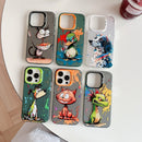 Animal Pattern Oil Painting Series PC + TPU Phone Case, For iPhone 16 Pro Max