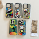 Animal Pattern Oil Painting Series PC + TPU Phone Case, For iPhone 14 Plus