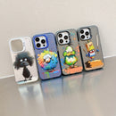 Animal Pattern Oil Painting Series PC + TPU Phone Case, For iPhone XR
