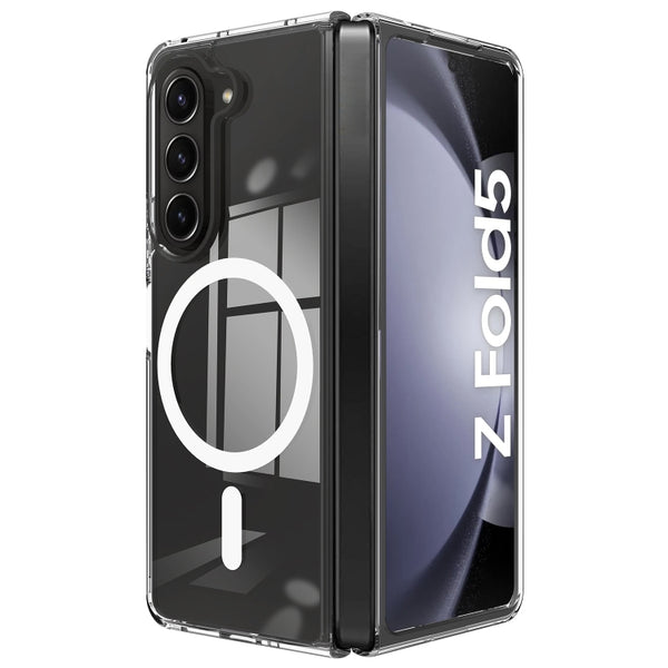For Samsung Galaxy Z Fold 5 Magsafe Transparent Acrylic Phone Case