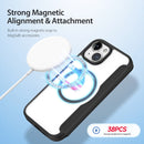 For iPhone 16 Pro Skin X Pro Series Magsafe PC + TPU Phone Leather Case