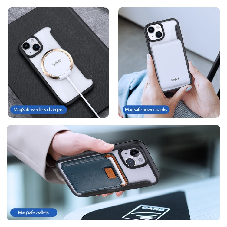 For iPhone 16 Plus Skin X Pro Series Magsafe PC + TPU Phone Leather Case