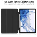 TPU Smart Leather Tablet Case with Pen Slot For Samsung Galaxy Tab S9 FE+