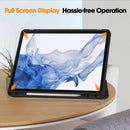 TPU Smart Leather Tablet Case with Pen Slot For Samsung Galaxy Tab S9 FE+