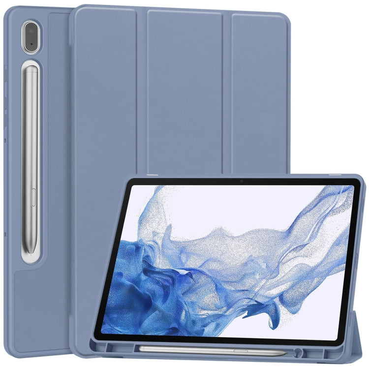 TPU Smart Leather Tablet Case with Pen Slot For Samsung Galaxy Tab S9 FE+