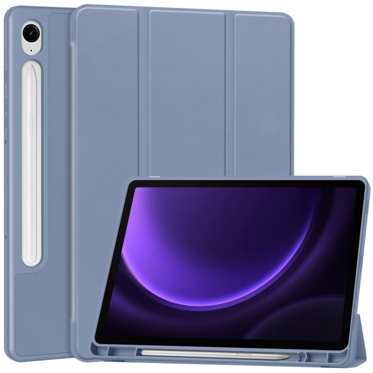 TPU Smart Leather Tablet Case with Pen Slot For Samsung Galaxy Tab S9 FE+