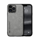 Skin Feel Magnetic Leather Back Phone Case, For iPhone 17e / 16e, For iPhone 17 Pro Max, For iPhone 17 Pro, For iPhone 17, For iPhone Air, For iPhone 16 Pro Max