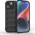 For iPhone 15 Magic Shield TPU + Flannel Phone Case