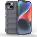 For iPhone 15 Magic Shield TPU + Flannel Phone Case