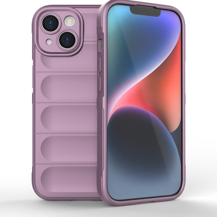 For iPhone 15 Magic Shield TPU + Flannel Phone Case