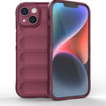 For iPhone 15 Magic Shield TPU + Flannel Phone Case