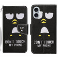 For iPhone 16 Plus Flip Wallet Leather Phone Case