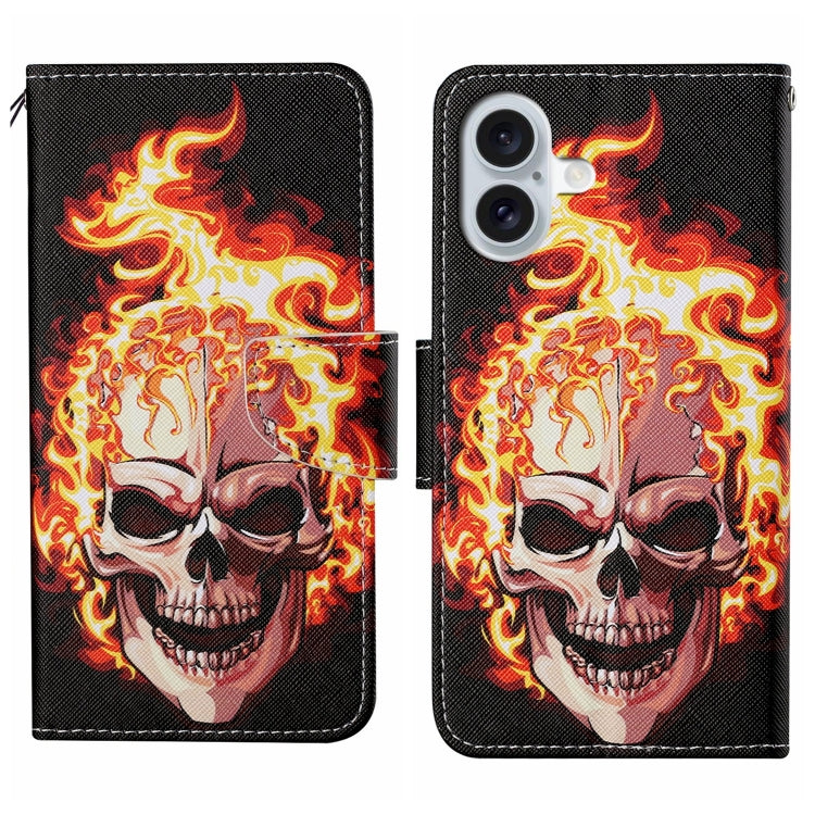 For iPhone 16 Plus Flip Wallet Leather Phone Case