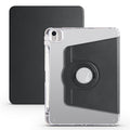 For iPad Air 11 inch 2024 Clear Acrylic 360 Rotation Detachable Leather Tablet Case