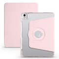 For iPad Air 11 inch 2024 Clear Acrylic 360 Rotation Detachable Leather Tablet Case