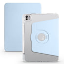 For iPad Pro 11 2022 / iPad Air 4 5 Clear Acrylic 360 Rotation Detachable Leather Tablet Case