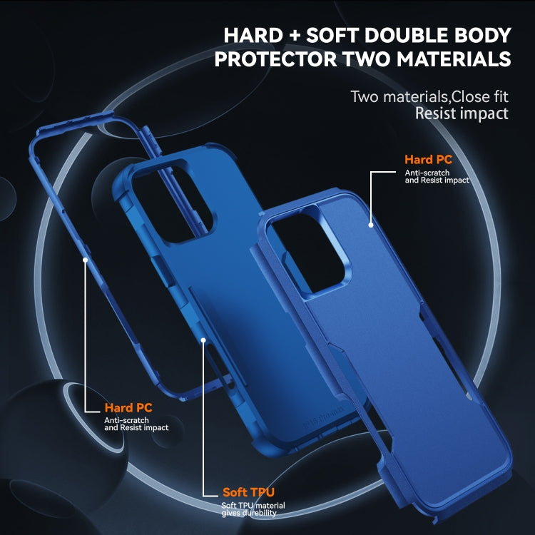 For iPhone 16 Commuter Shockproof TPU + PC Phone Case