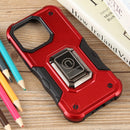 For iPhone 15 Pro Ring Holder Non-slip Shockproof Armor Phone Case