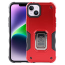 For iPhone 15 Pro Ring Holder Non-slip Shockproof Armor Phone Case