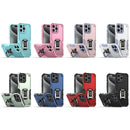 For iPhone 15 Ring Holder Non-slip Shockproof Armor Phone Case