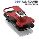 For iPhone 15 Ring Holder Non-slip Shockproof Armor Phone Case