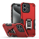 For iPhone 15 Pro Ring Holder Non-slip Shockproof Armor Phone Case