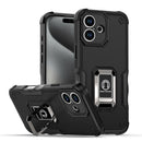 For iPhone 15 Ring Holder Non-slip Shockproof Armor Phone Case