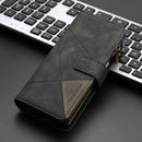 Rhombus Texture Zipper Wallet Leather Phone Case, For Samsung Galaxy Z Fold4, For Samsung Galaxy Z Fold3
