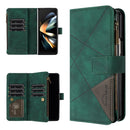 Rhombus Texture Zipper Wallet Leather Phone Case, For Galaxy Z Fold8 5G, For Samsung Galaxy Z Fold7, For Samsung Galaxy Z Fold6, For Samsung Galaxy Z Fold5