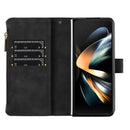Rhombus Texture Zipper Wallet Leather Phone Case, For Galaxy Z Fold8 5G, For Samsung Galaxy Z Fold7, For Samsung Galaxy Z Fold6, For Samsung Galaxy Z Fold5