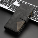 Rhombus Texture Zipper Wallet Leather Phone Case, For Galaxy Z Fold8 5G, For Samsung Galaxy Z Fold7, For Samsung Galaxy Z Fold6, For Samsung Galaxy Z Fold5