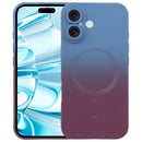For iPhone 15 Plus Liquid TPU Silicone Gradient MagSafe Phone Case