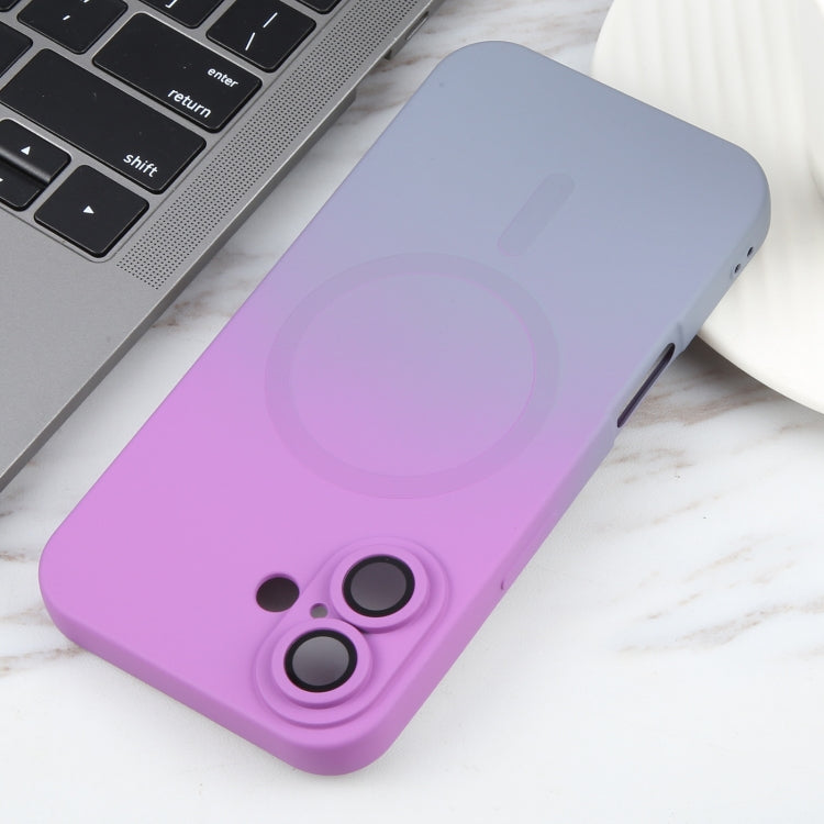 For iPhone 16 Liquid TPU Silicone Gradient MagSafe Phone Case