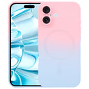 For iPhone 15 Pro Max Liquid TPU Silicone Gradient MagSafe Phone Case