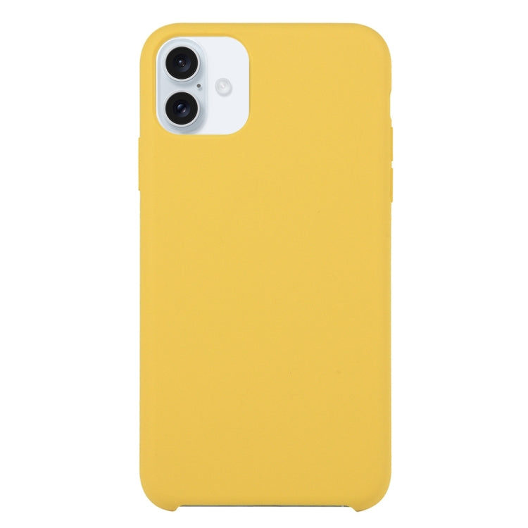 For iPhone 16 Solid Silicone Phone Case