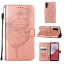 For Samsung Galaxy S23 FE 5G Embossed Butterfly Leather Phone Case