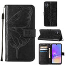 For Samsung Galaxy S23 FE 5G Embossed Butterfly Leather Phone Case