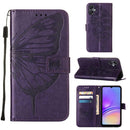 For Samsung Galaxy S23 FE 5G Embossed Butterfly Leather Phone Case