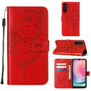For Samsung Galaxy S23 FE 5G Embossed Butterfly Leather Phone Case
