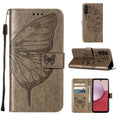 Embossed Butterfly Leather Phone Case, For Samsung Galaxy A24 4G