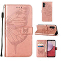 Embossed Butterfly Leather Phone Case, For Samsung Galaxy A24 4G