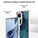 For OPPO Reno 10 5G Electroplating Marble Dual-side IMD Phone Case