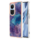 For OPPO Reno 10 5G Electroplating Marble Dual-side IMD Phone Case