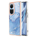 For OPPO Reno 10 5G Electroplating Marble Dual-side IMD Phone Case