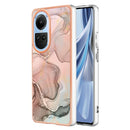 For OPPO Reno 10 5G Electroplating Marble Dual-side IMD Phone Case