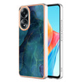 For OPPO A58 4G Electroplating Marble Dual-side IMD Phone Case