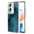 For OPPO A79 5G Electroplating Marble Dual-side IMD Phone Case