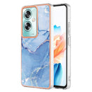For OPPO Reno 11 F 5G Electroplating Marble Dual-side IMD Phone Case